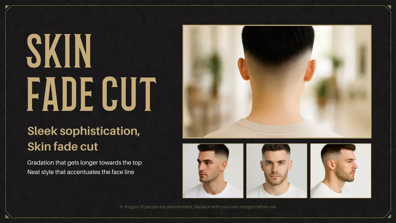 promosi tukang cukur vintage hitam