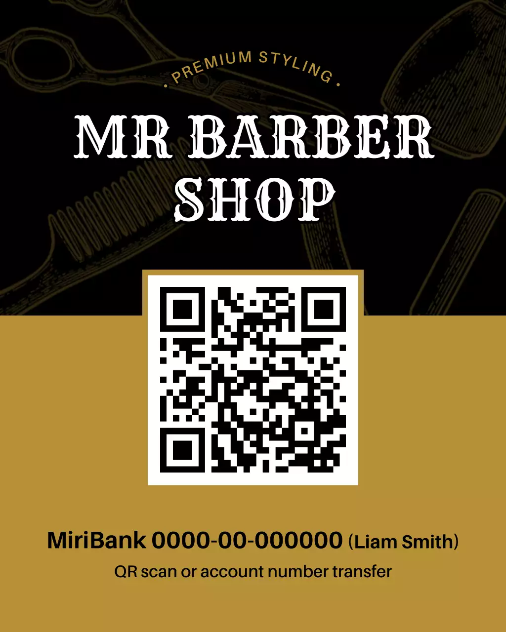 bisnis pangkas rambut vintage hitam