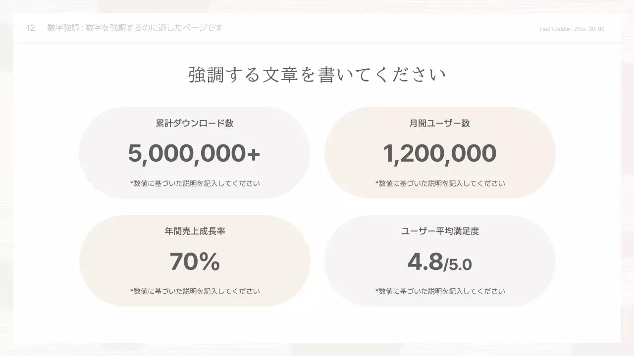 ベージュ シンプル プレゼンテーション ドキュメント