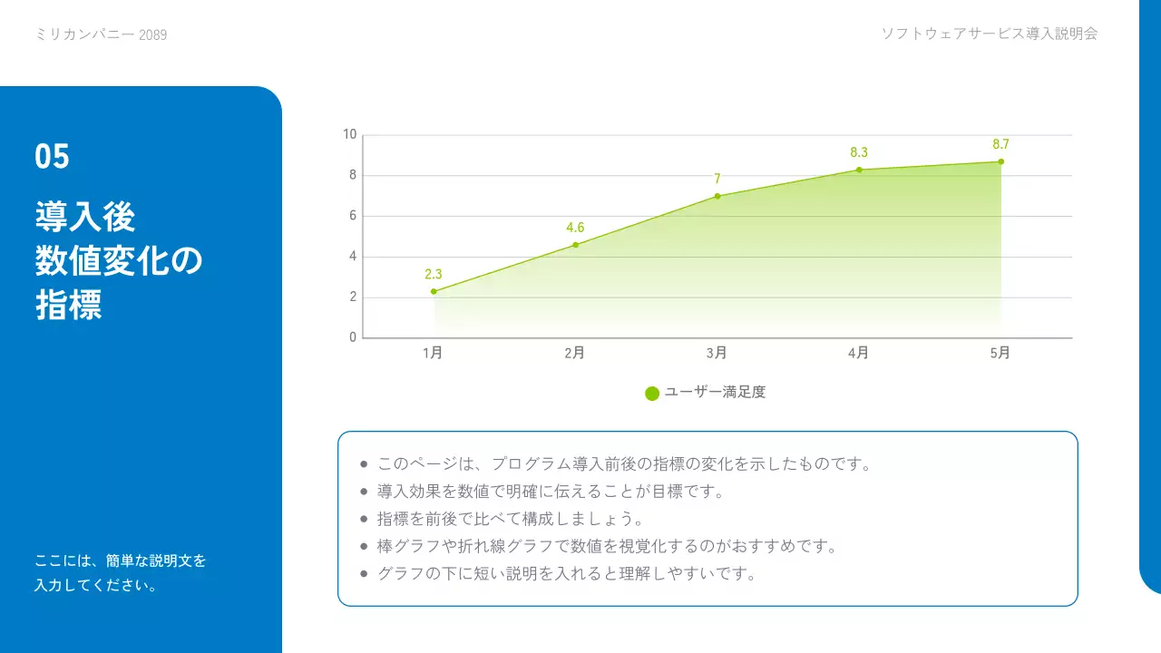 青 シンプル ソフトウェア 説明会