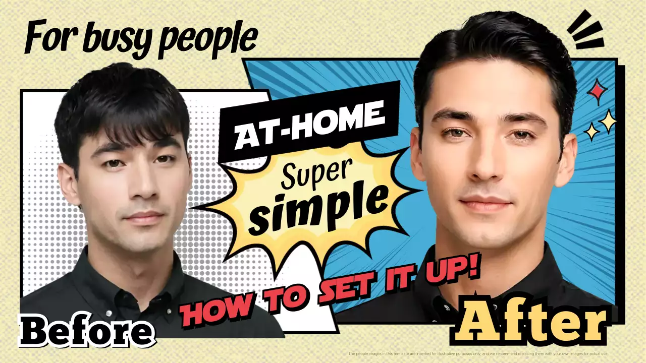 yellow comic hairstyle guide