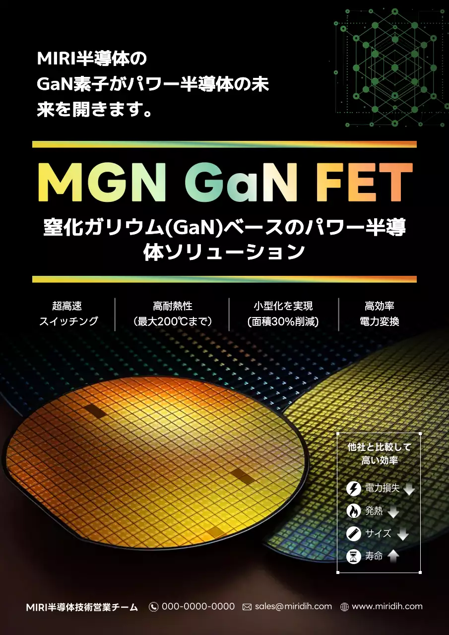 虹色 モダン 半導体 ポスター