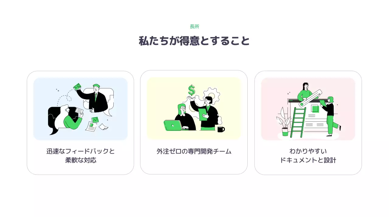 カラフル モダン ビジネス 会社案内