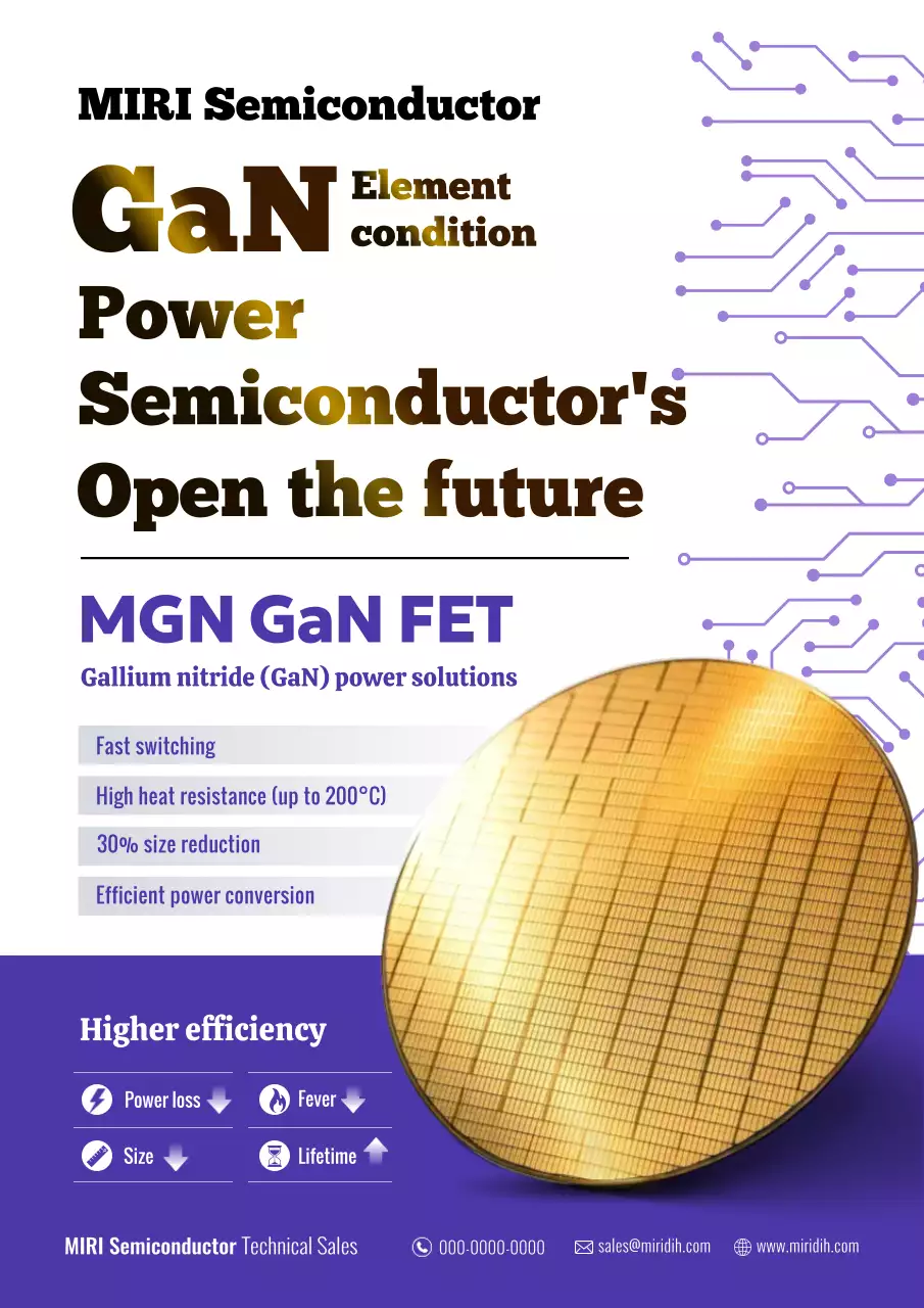 purple modern semiconductor promotion