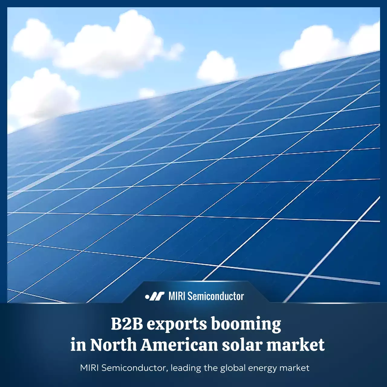 anúncio solar moderno azul