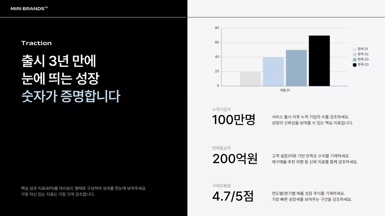 검정 모던 투자 제안서 IR