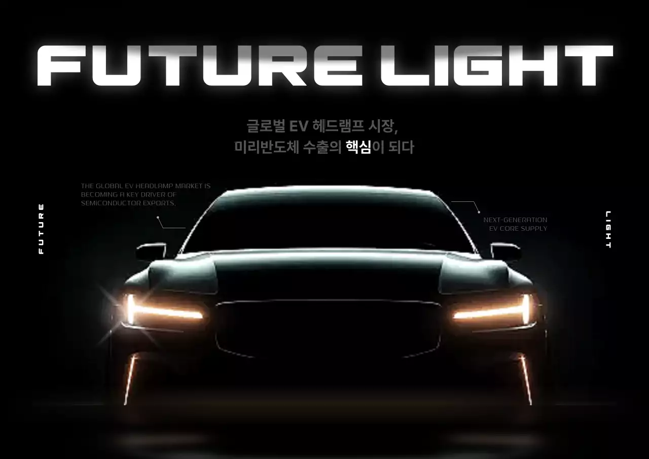 검정 미래 자동차 광고