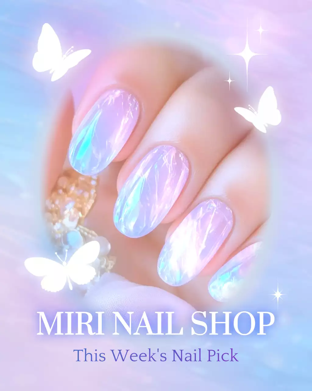 pink elegant nail promotion