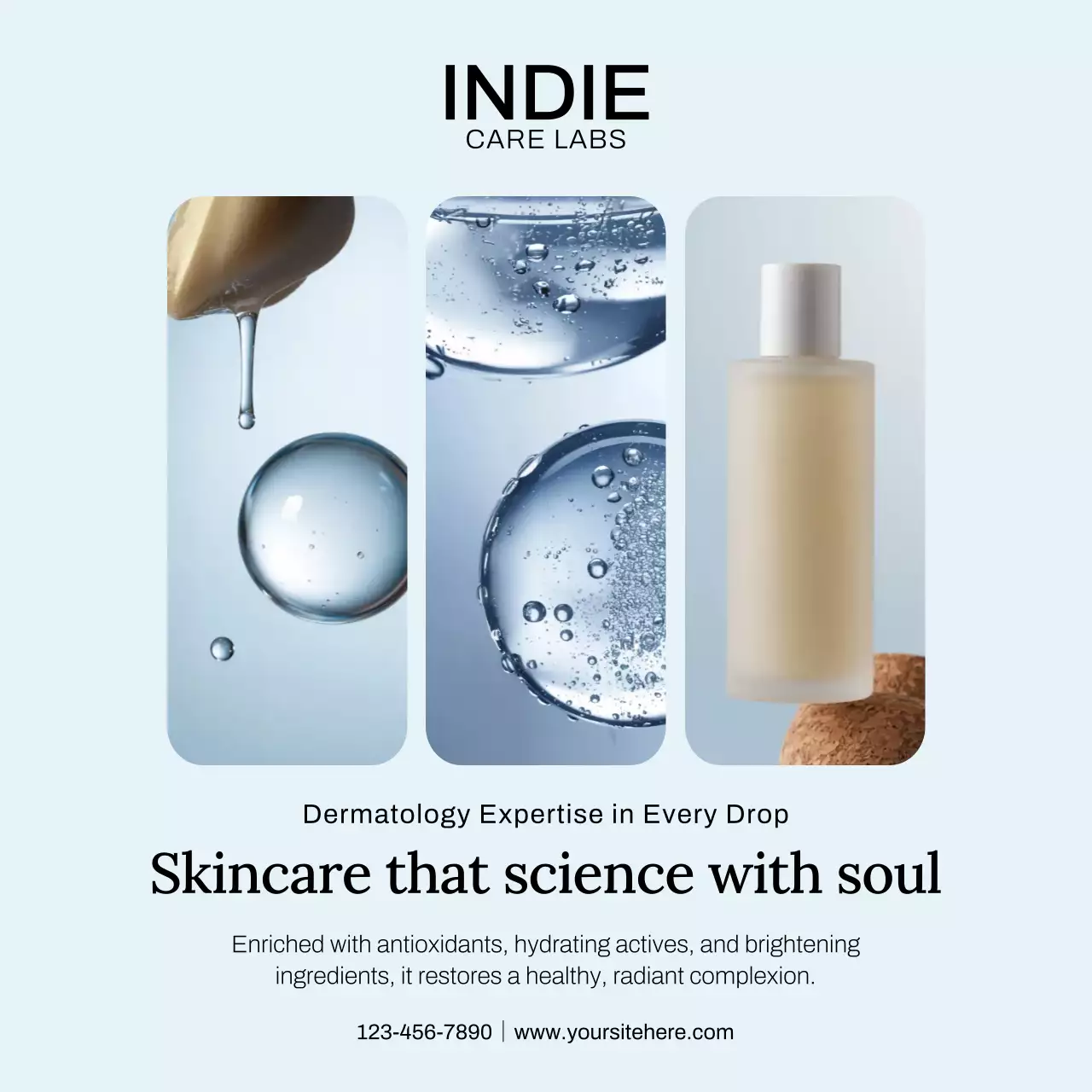 Beige Modern Skincare Promotion Instagram Post