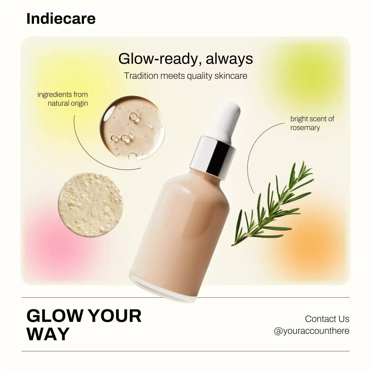Beige Modern Skincare Promotion Instagram Post