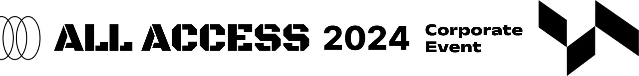 白黒 モダン 企業 ロゴ 図形テキスト
