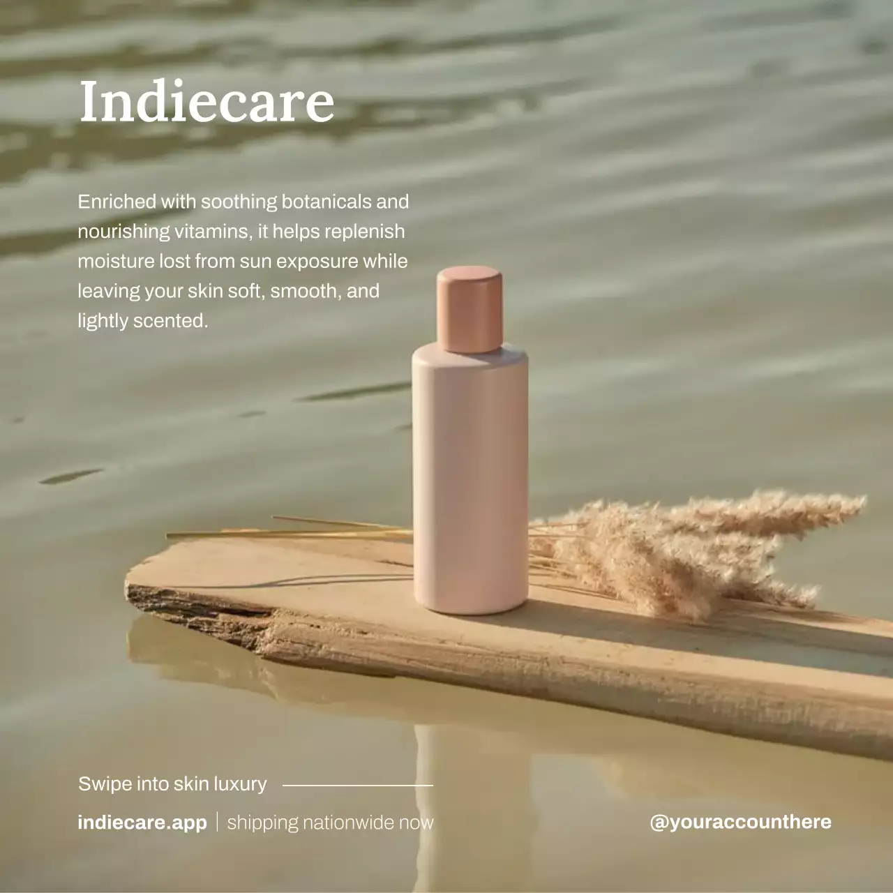 Beige Minimal Skincare Promotion Instagram Post