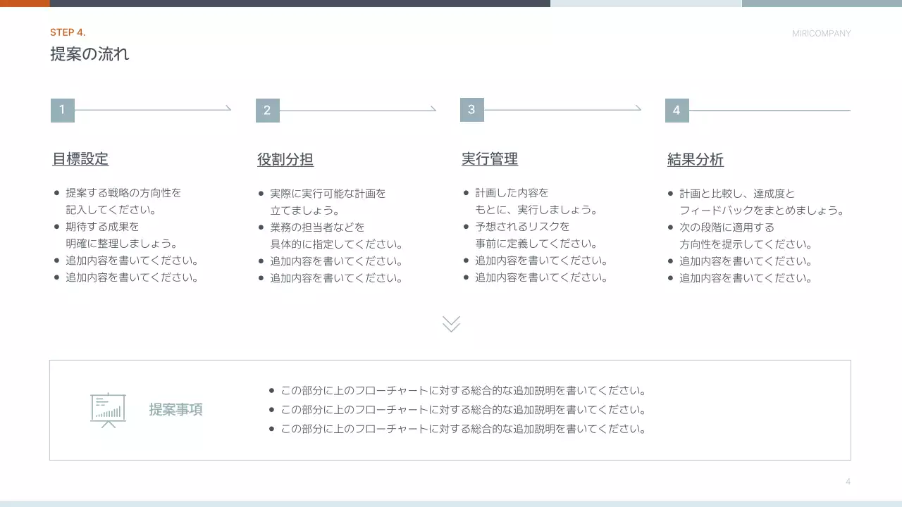 白 シンプル ビジネス 提案書 プレゼンテーション