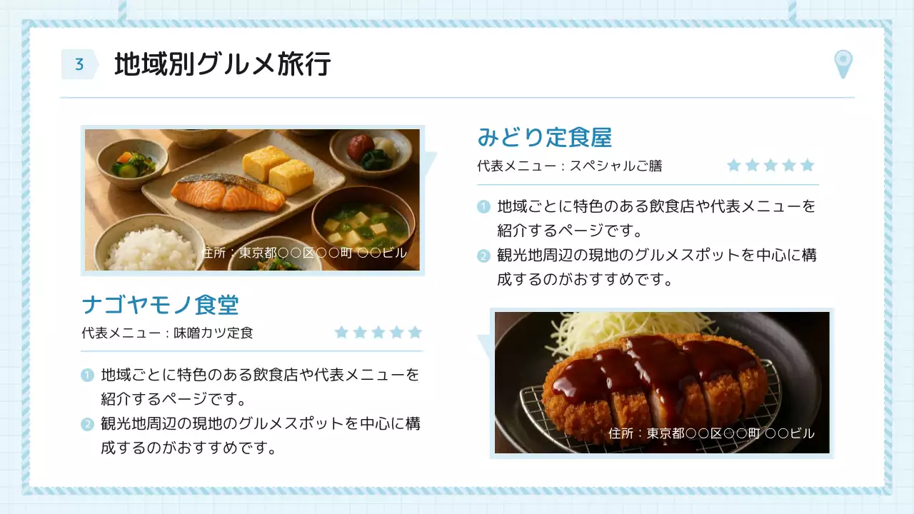 青 シンプル 旅行 プレゼンテーション