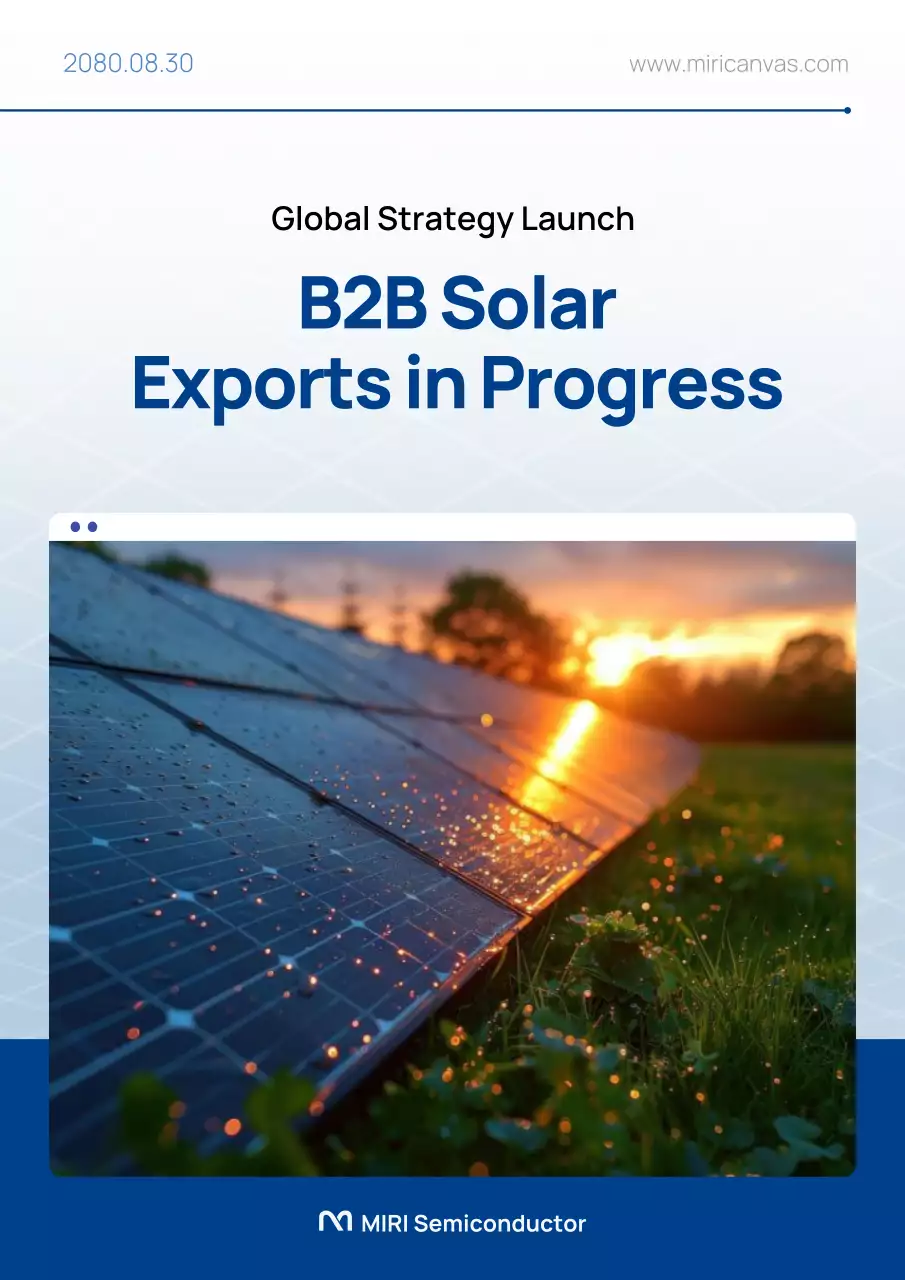 blue modern solar promotion