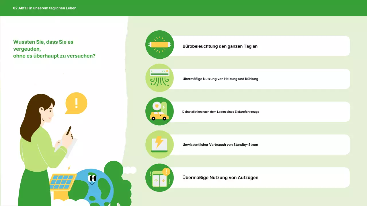 Kampagne für grüne moderne Energie