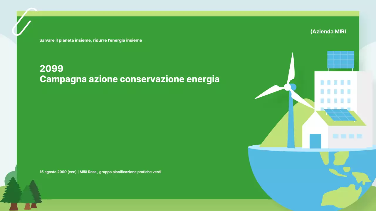 Campagna per l'energia verde moderna