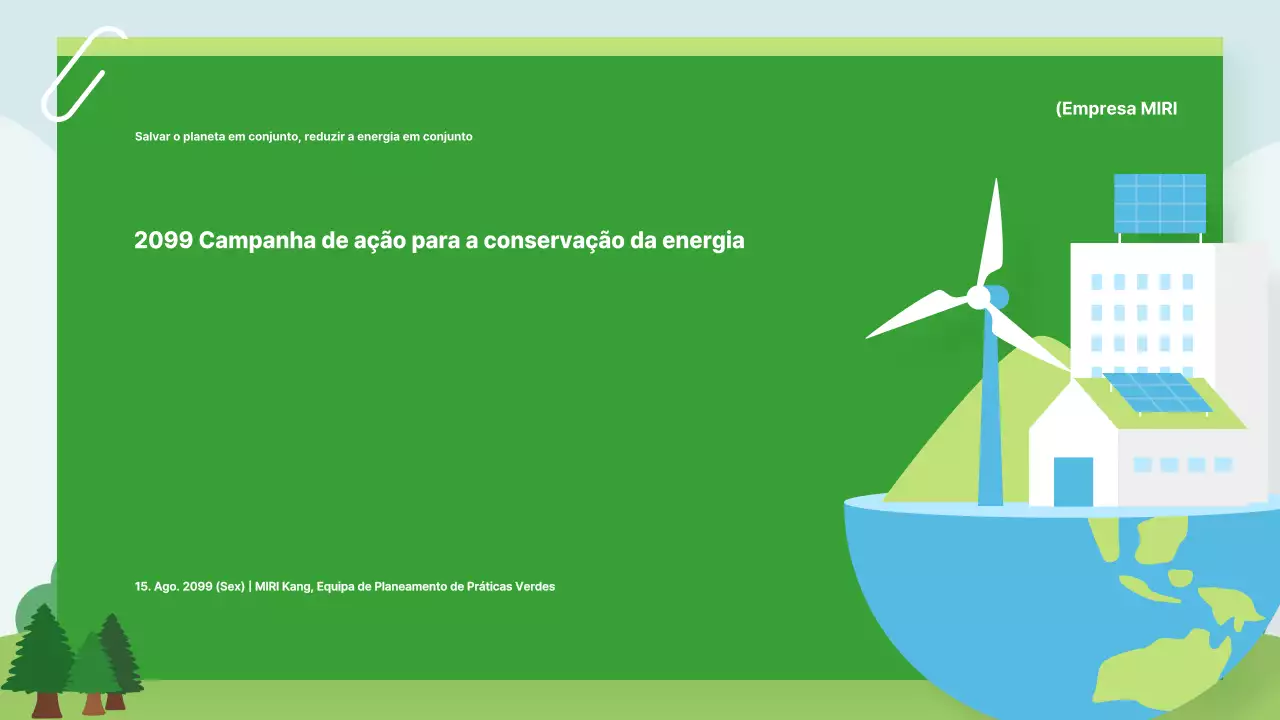 Campanha de Energia Verde Moderna