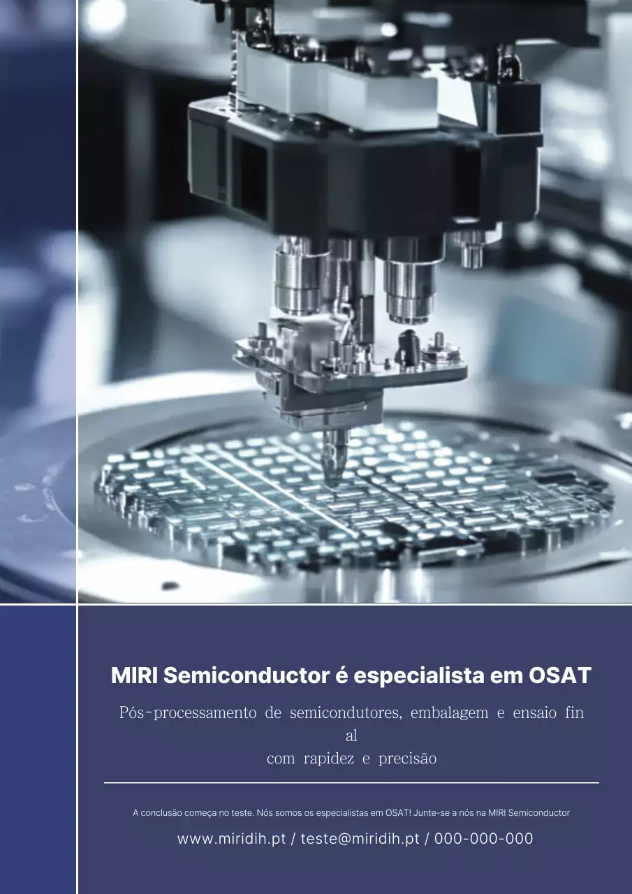 Anúncio de semicondutores modernos cinza
