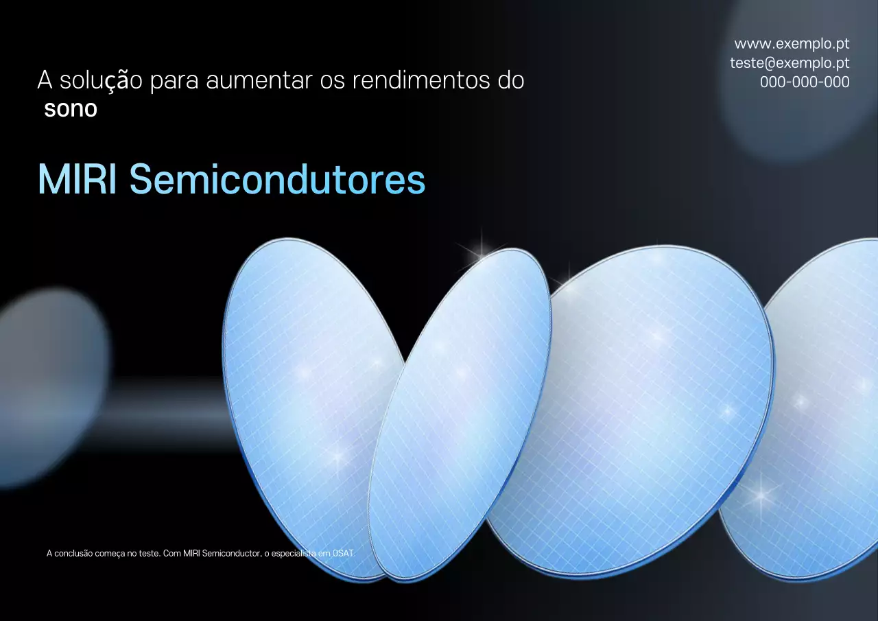 Anúncio de semicondutores modernos pretos