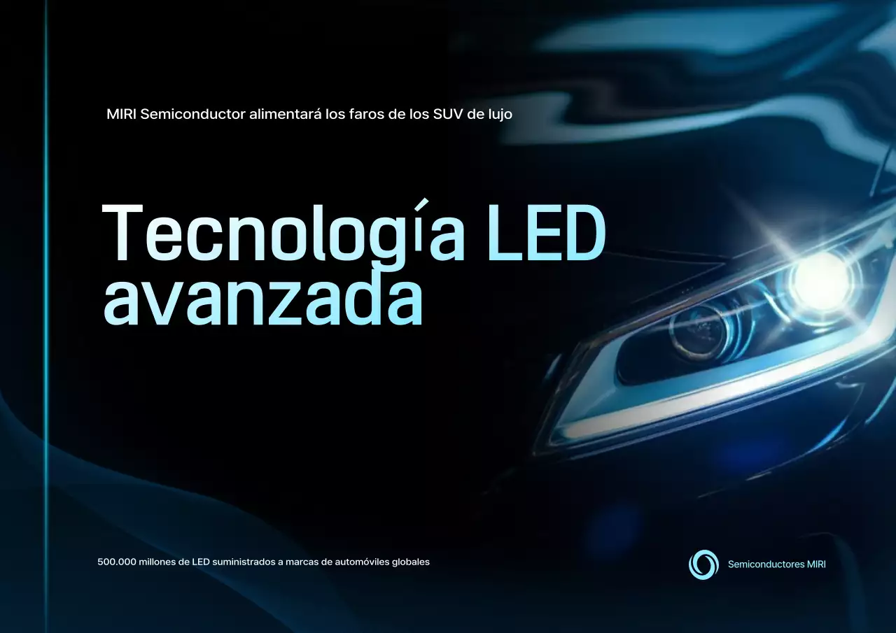 Anuncio de tecnología moderna en color azul cielo