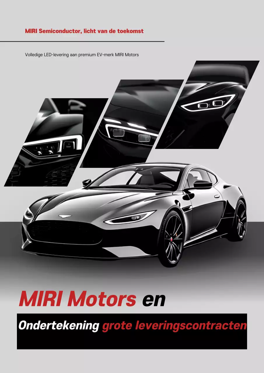 Zwarte moderne elektrische auto contract