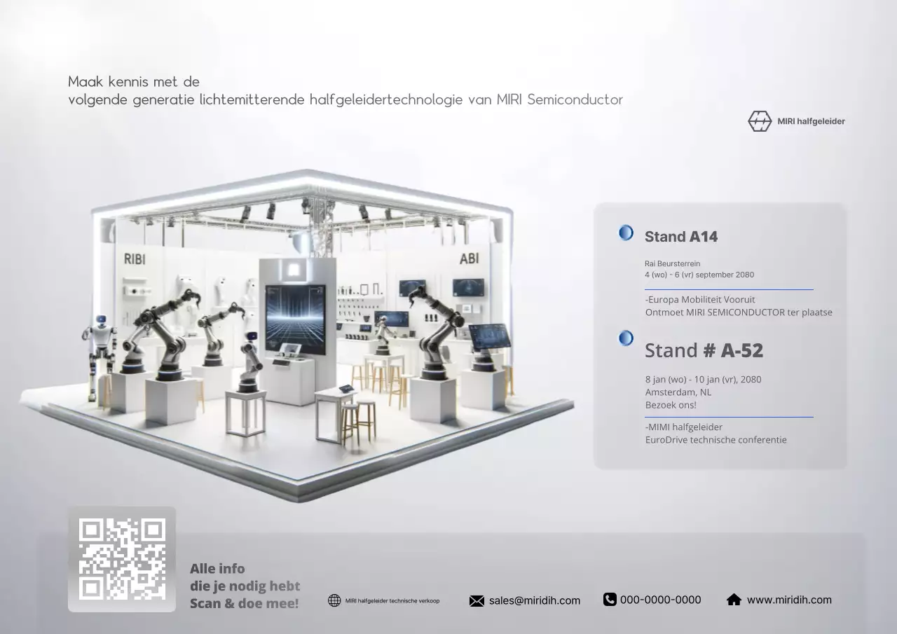 Gray Modern Technology Tentoonstelling