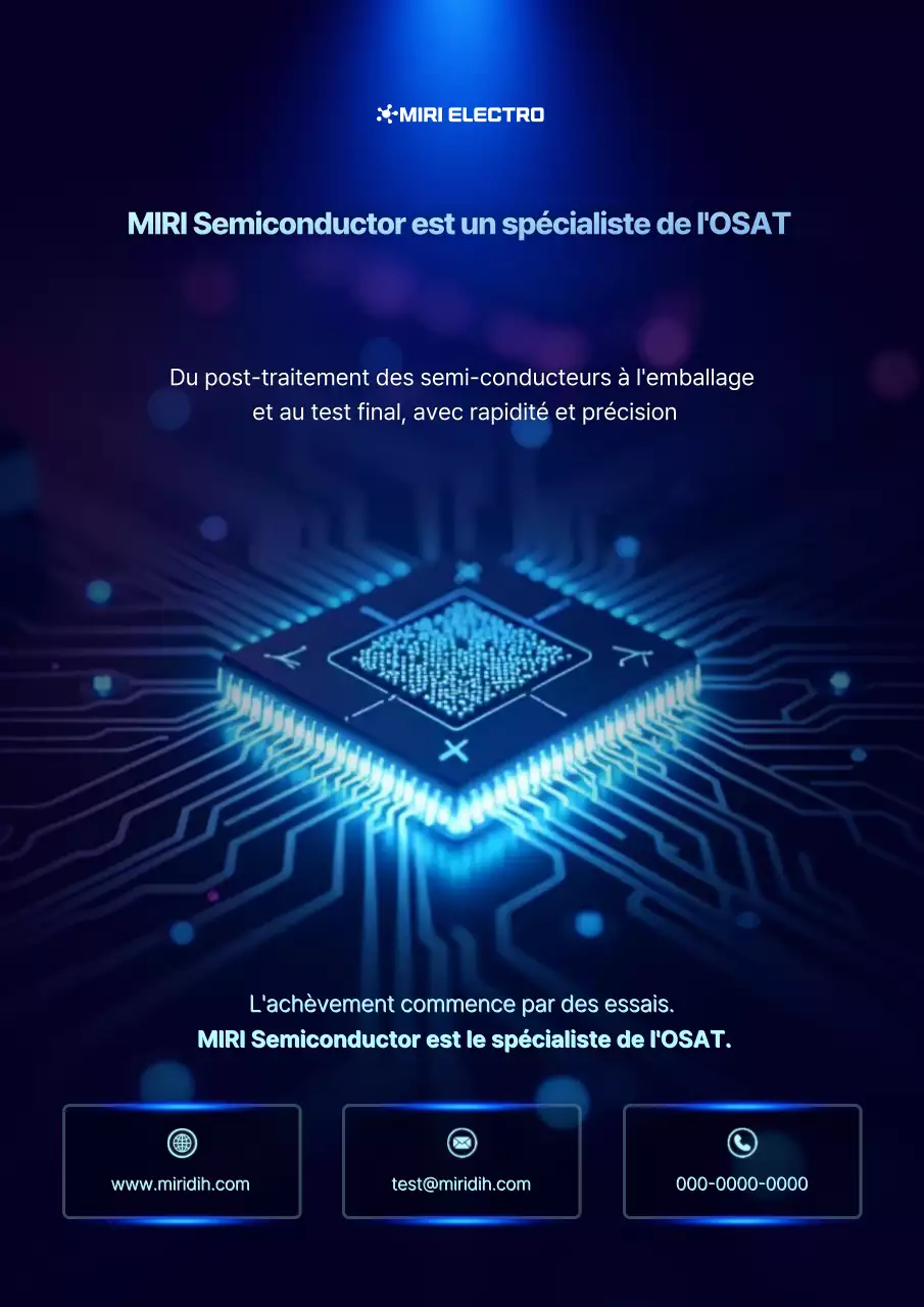 Publicité Blue Modern Semiconductor