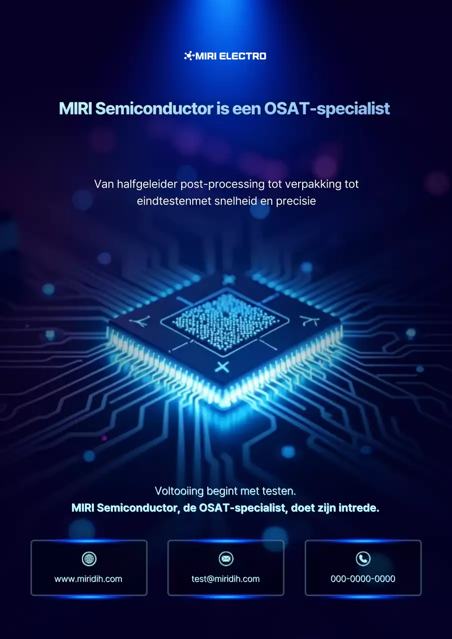 Advertentie voor Blue Modern Semiconductor