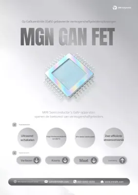 Promotie van zilveren moderne halfgeleiderproducten