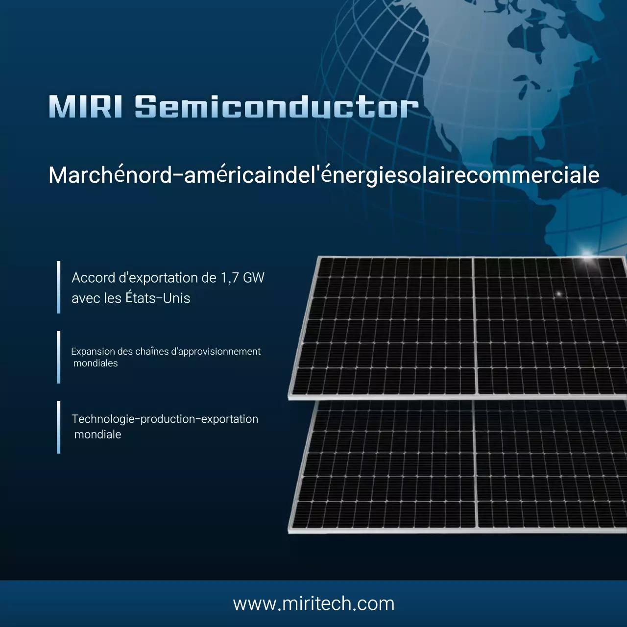 Publicité solaire moderne bleue