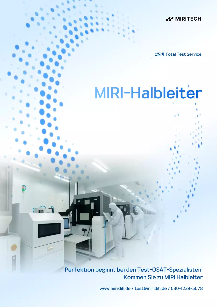 Blaue moderne Halbleiterwerbung