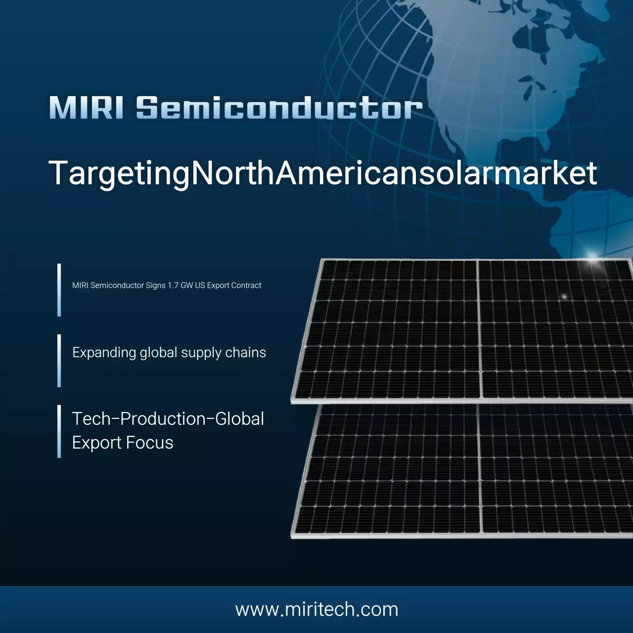 Anúncio Solar Moderno Azul