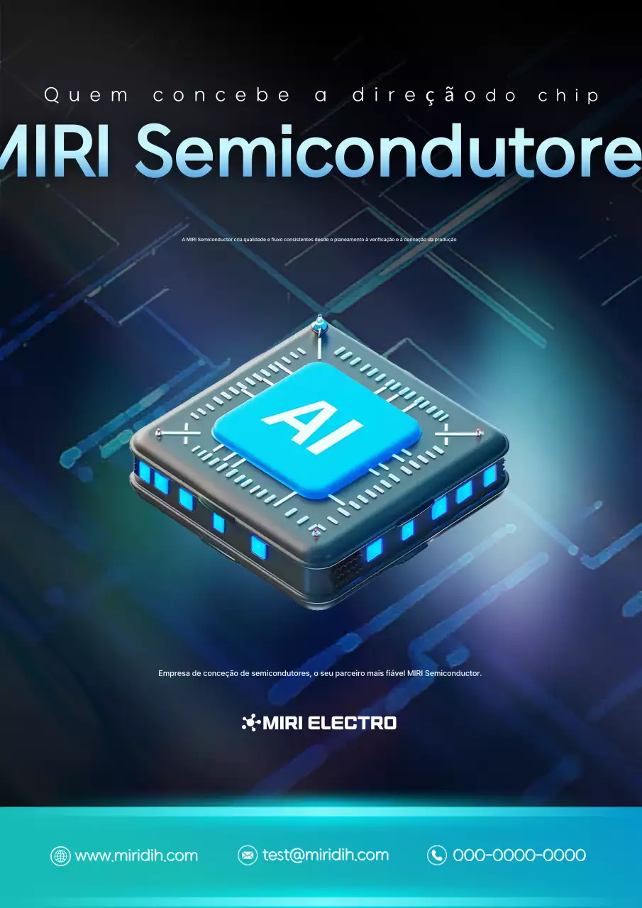 Promoção de Tecnologia Moderna Azul