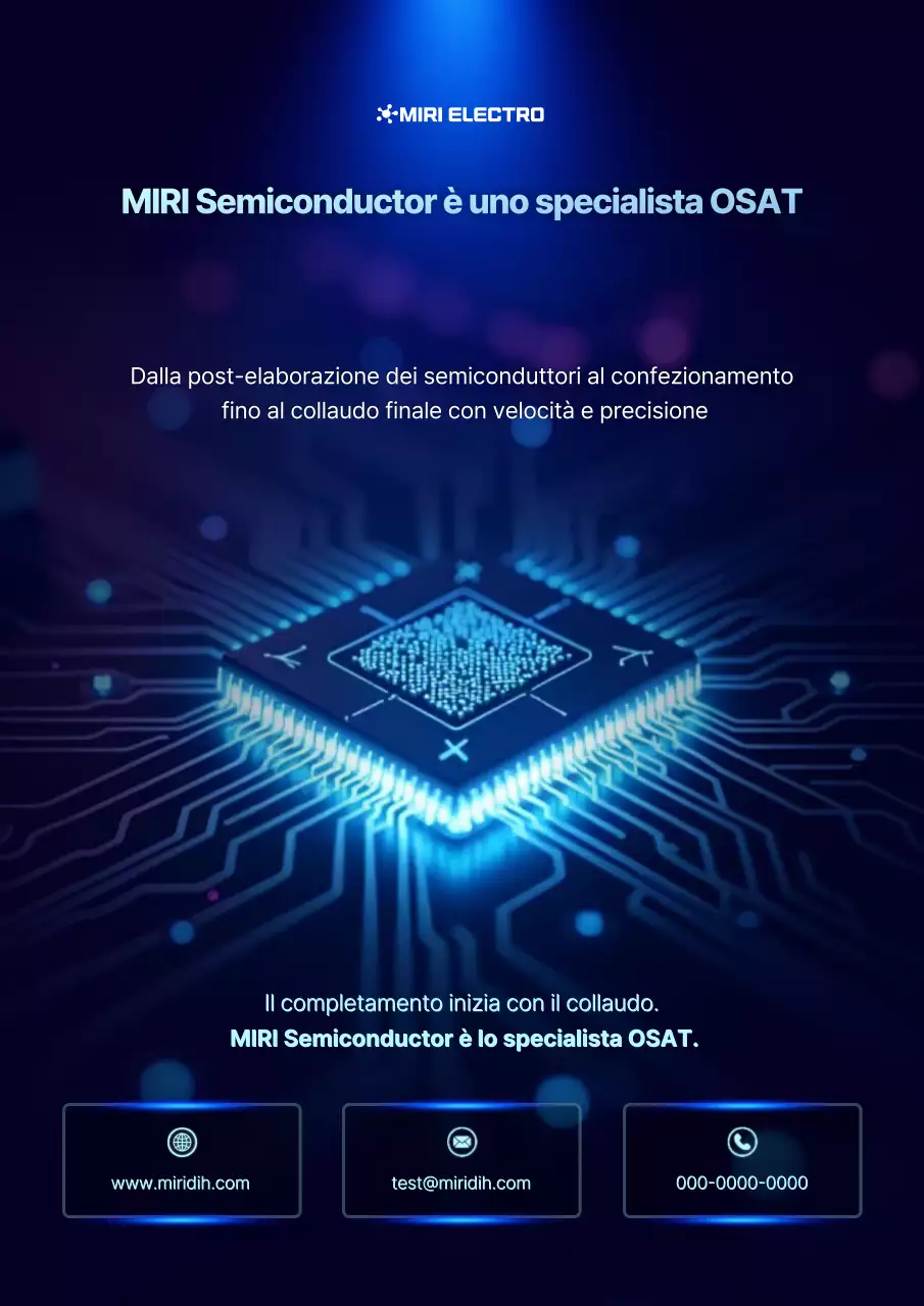 Pubblicità Blue Modern Semiconductor