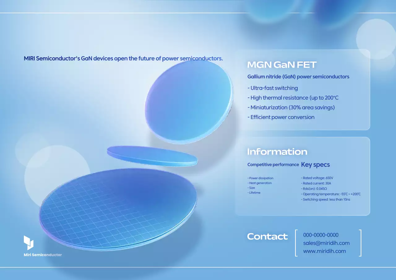 Blue Modern Power Semiconductor Advertisement