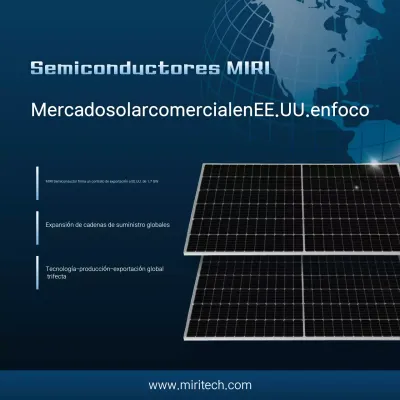 Anuncio solar moderno azul