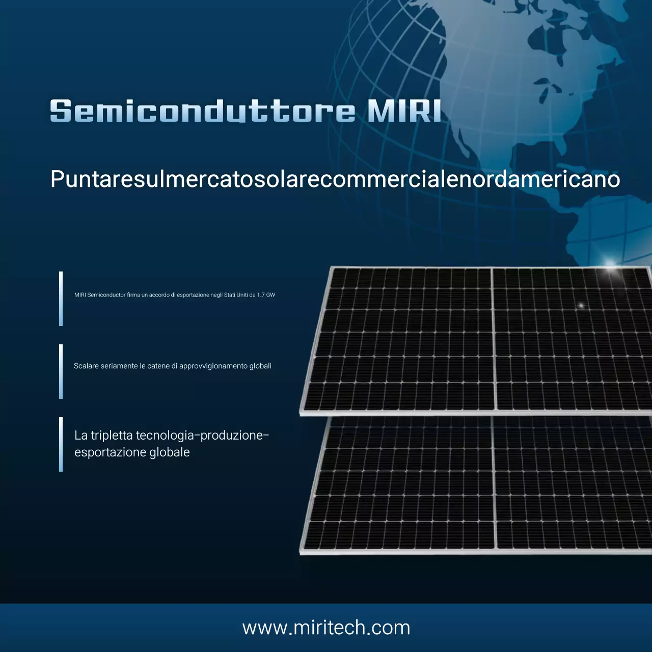 Pubblicità solare moderna blu