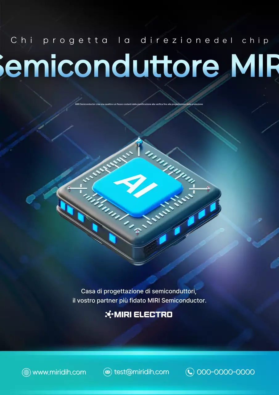 Promozione della tecnologia moderna blu