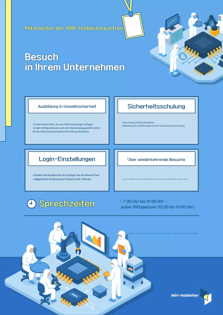 Blauer moderner Bildungsleitfaden