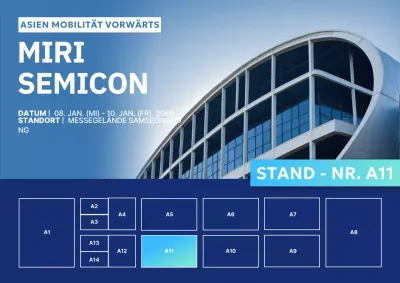 Blue Modern Messeführer