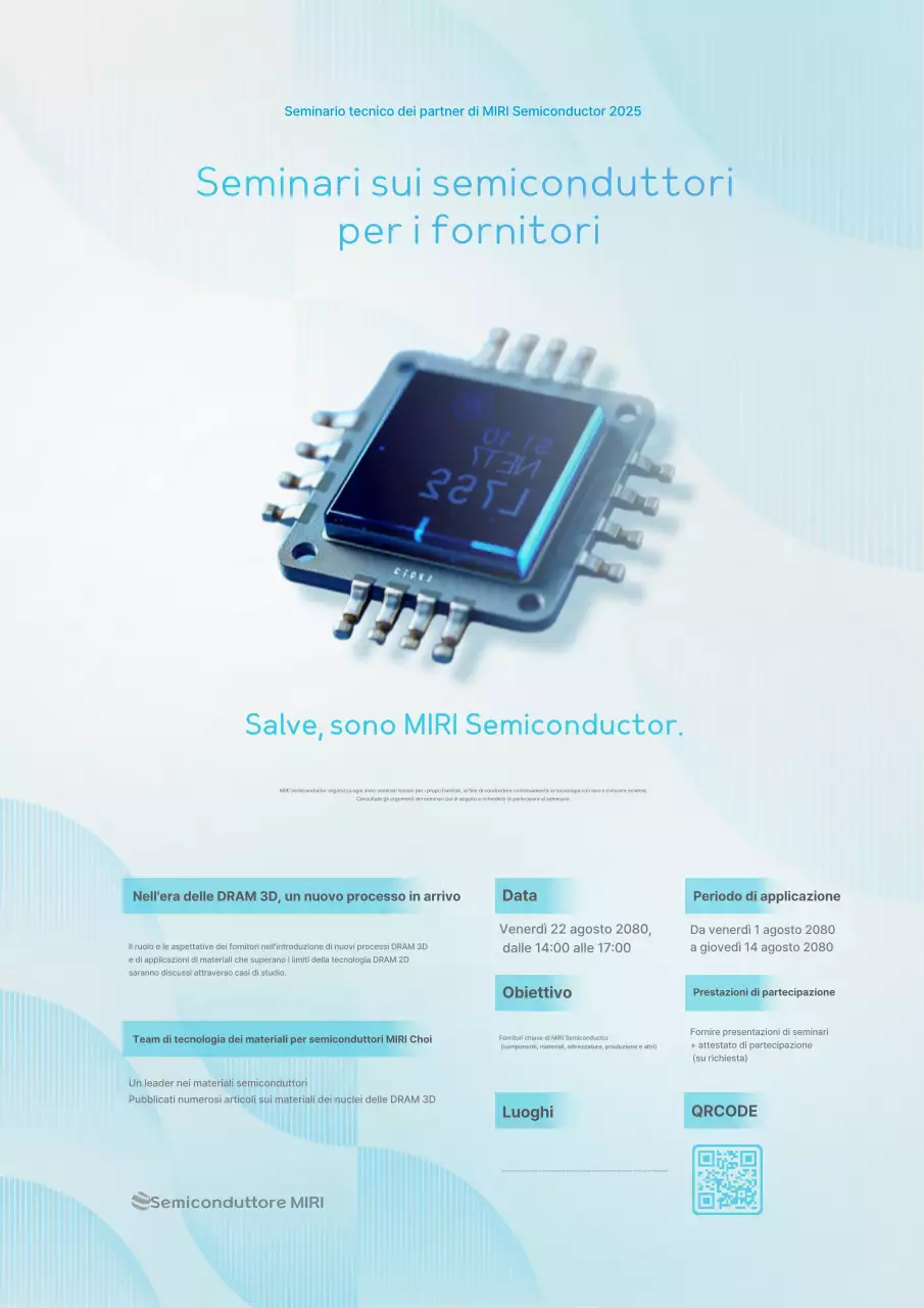 Guida al seminario sulla tecnologia moderna Sky Blue