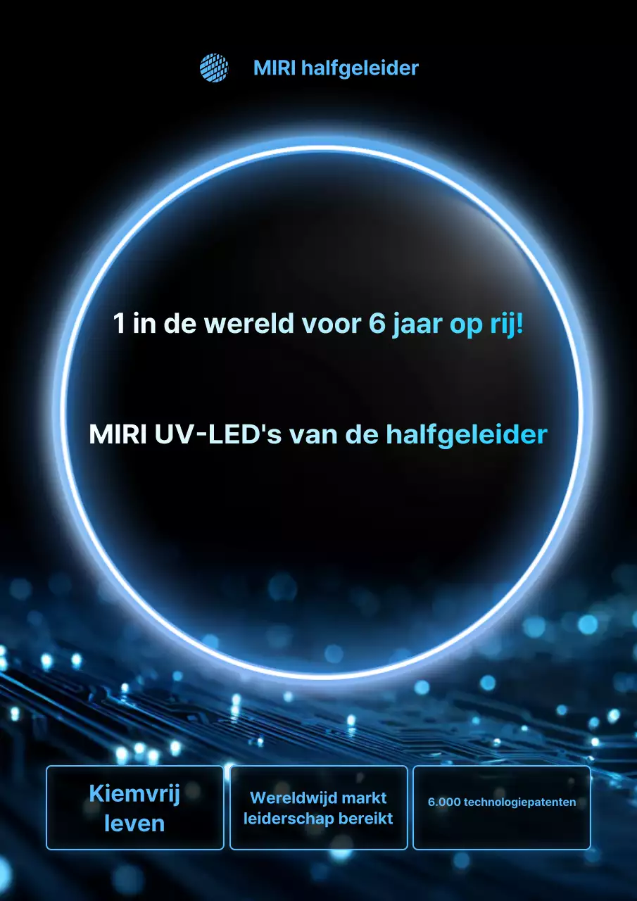 Blauwe moderne technologie-advertentie