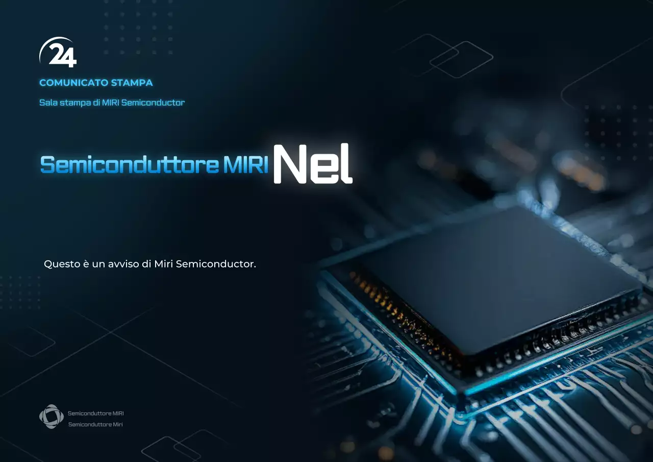 Avviso sui semiconduttori moderni blu