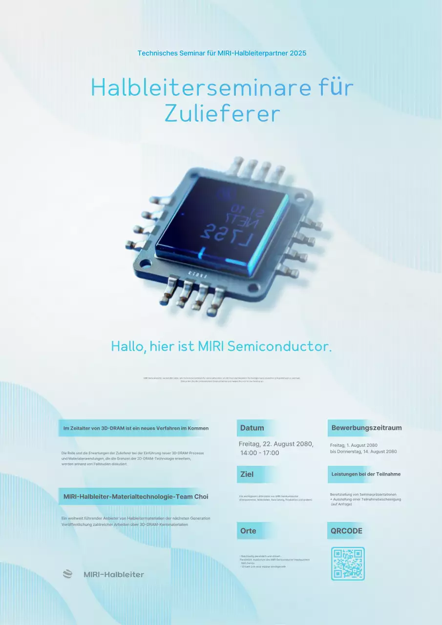 Sky Blue Seminarleitfaden für moderne Technologie