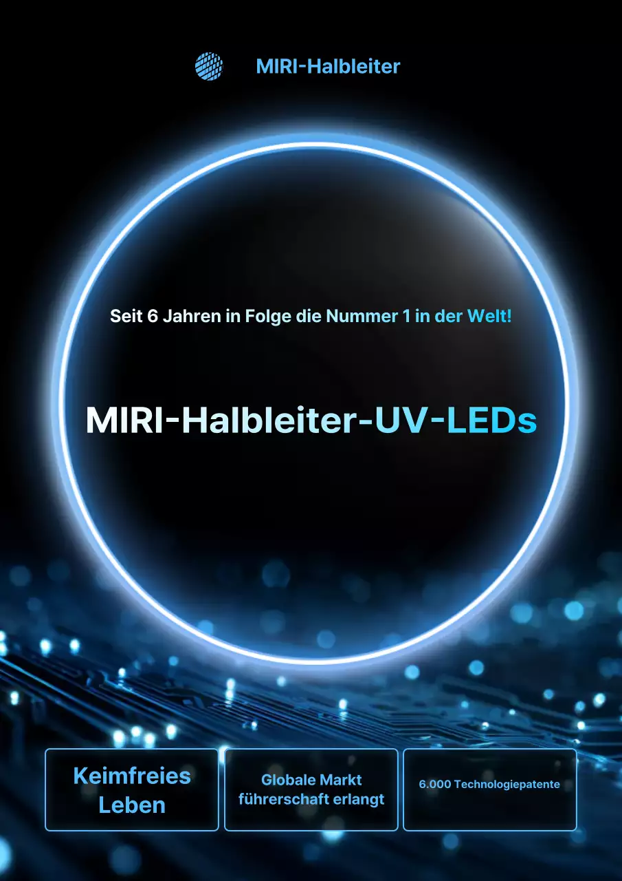 Blaue moderne Technologie-Werbung