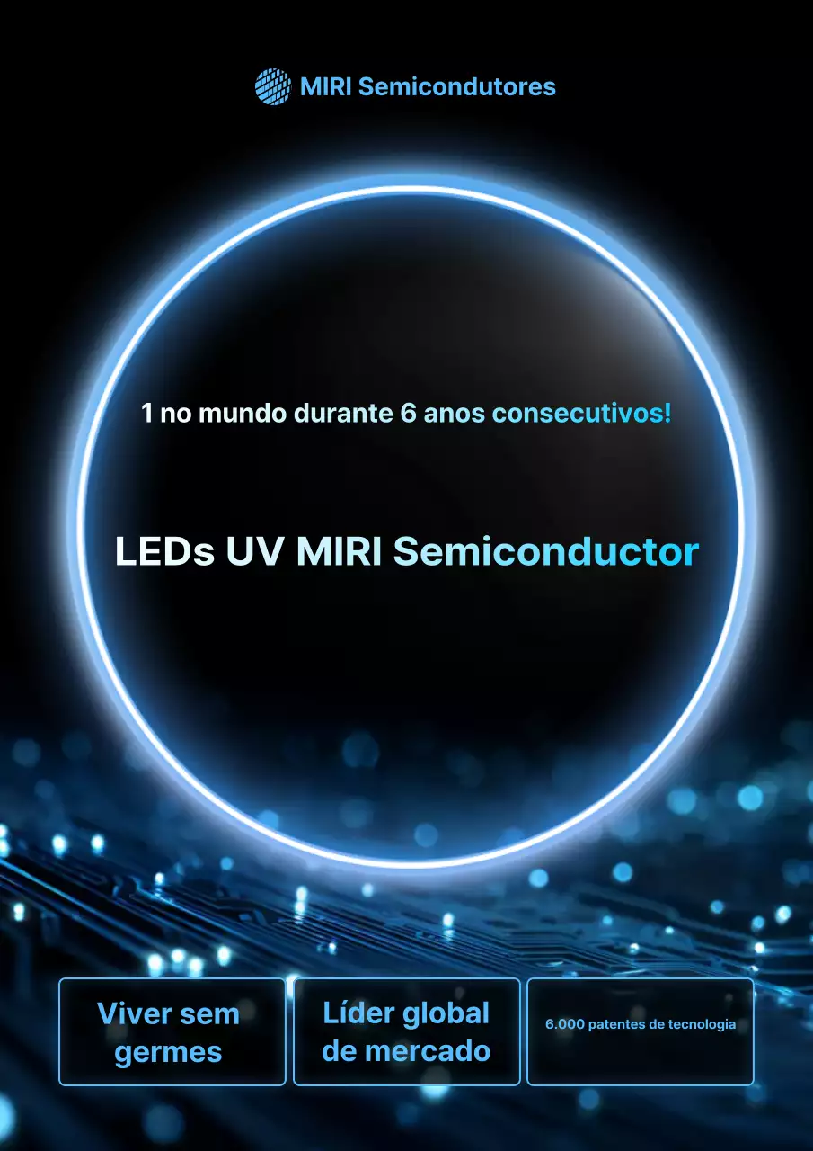 Anúncio de Tecnologia Moderna Azul