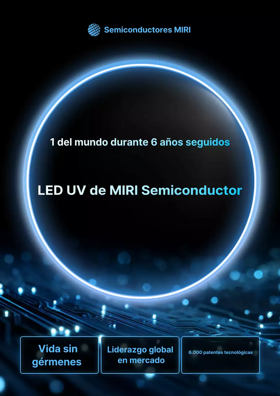 Anuncio de tecnología moderna azul