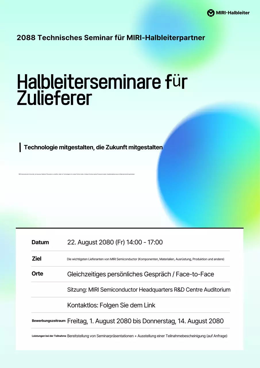 Leitfaden für das Mint Modern Technology-Seminar