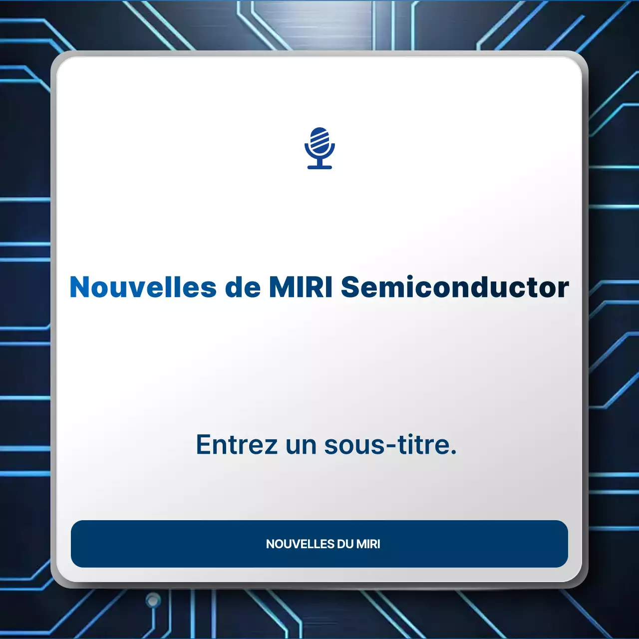 Avis sur la technologie moderne bleue